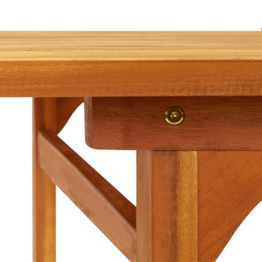 vidaXL Σετ Τραπεζαρίας Κήπου 9 τεμ. 180x90x75cm Μασίφ Ακακία