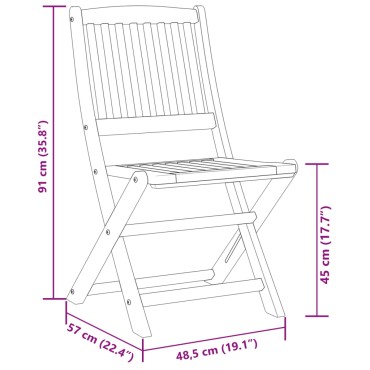 vidaXL Σετ Τραπεζαρίας Κήπου 9 τεμ. 180x90x75cm Μασίφ Ακακία