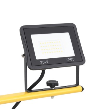 vidaXL Προβολέας LED με Τρίποδο Θερμό Λευκό 2 x 20 W