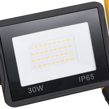 vidaXL Προβολέας LED με Λαβή Ψυχρό Λευκό 30 W