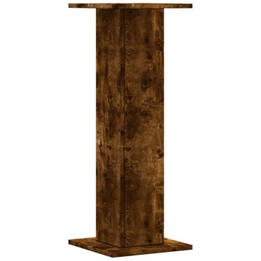 vidaXL Βάσεις Φυτών 2Τεμ. Καπνιστή Δρυς 30x30x80εκ. Επεξεργασμένο Ξύλο