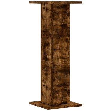 vidaXL Βάσεις Φυτών 2Τεμ. Καπνιστή Δρυς 30x30x80εκ. Επεξεργασμένο Ξύλο