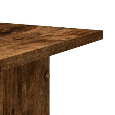 vidaXL Βάσεις Φυτών 2Τεμ. Καπνιστή Δρυς 30x30x80εκ. Επεξεργασμένο Ξύλο