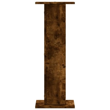 vidaXL Βάσεις Ηχείων 2Τεμ. Καπνιστή Δρυς 30x30x80εκ Επεξεργασμένο Ξύλο