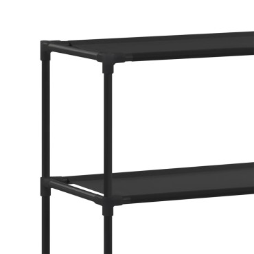vidaXL Ραφιέρα 2 Επιπέδων για Πλυντήριο Μαύρη 69x28x143 εκ. από Σίδερο
