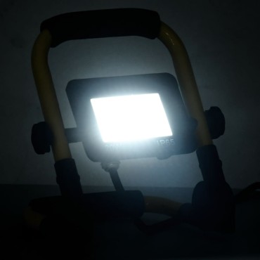 vidaXL Προβολέας LED με Λαβή Ψυχρό Λευκό 20 W