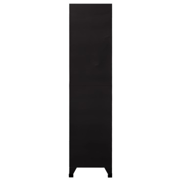 vidaXL Φοριαμός Μαύρος 90x40x180cm Ατσάλινος 1 τεμ.