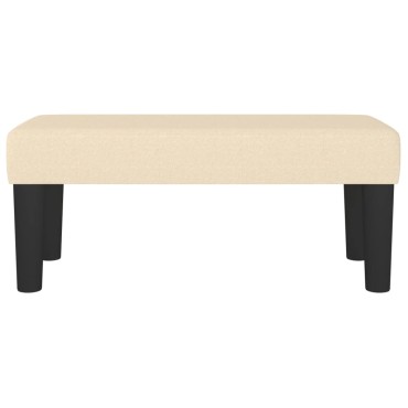 vidaXL Πάγκος Κρεμ 70x30x30cm Υφασμάτινος 1 τεμ.