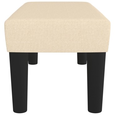 vidaXL Πάγκος Κρεμ 70x30x30cm Υφασμάτινος 1 τεμ.