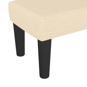 vidaXL Πάγκος Κρεμ 70x30x30cm Υφασμάτινος 1 τεμ.