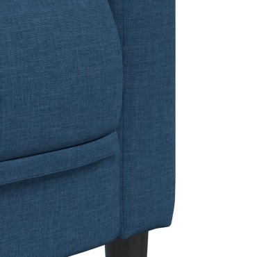 vidaXL Σετ Σαλονιού 2 τεμ. Μπλε Υφασμάτινο 176x76,5x74,5cm  Διθέσιος Τριθέσιος