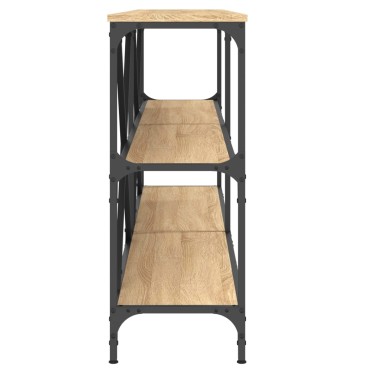 vidaXL Τραπεζάκι Κονσόλα Sonoma Δρυς 180x30x75cm Επεξ. Ξύλο/Σίδηρος 1 τεμ.