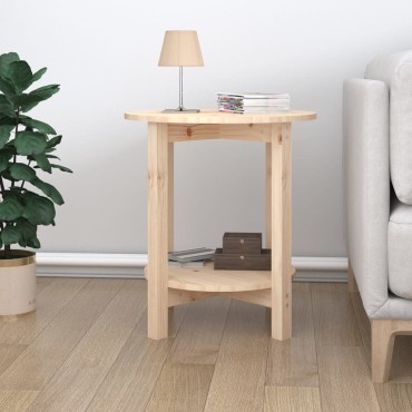 vidaXL Τραπεζάκι Σαλονιού 55x60cm από Μασίφ Ξύλο Πεύκου 1 τεμ.