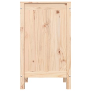 vidaXL Καλάθι Απλύτων 44 x 44 x 76 εκ. από Μασίφ Ξύλο Πεύκου