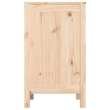 vidaXL Καλάθι Απλύτων 44 x 44 x 76 εκ. από Μασίφ Ξύλο Πεύκου