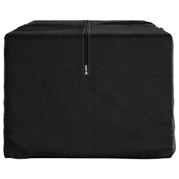 vidaXL Τσάντα Αποθ. Μαξιλαριών Κήπου Μαύρη 135x40x55cm Πολυαιθυλένιο