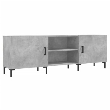 vidaXL Έπιπλο Τηλεόρασης Γκρι Σκυροδέματος 150x30x50cm Επεξ. Ξύλο