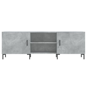 vidaXL Έπιπλο Τηλεόρασης Γκρι Σκυροδέματος 150x30x50cm Επεξ. Ξύλο
