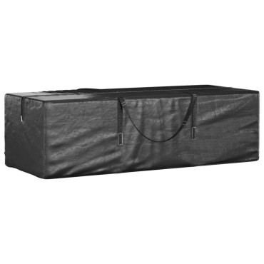 vidaXL Τσάντες Αποθ. Μαξιλαριών 2 τεμ. Μαύρες 135x40x55cm Πολυαιθυλένιο