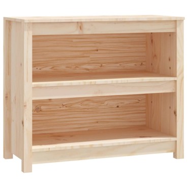 vidaXL Βιβλιοθήκη 80x35x68cm από Μασίφ Ξύλο Πεύκου 1 τεμ.