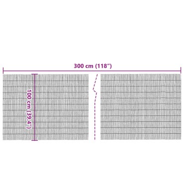vidaXL Καλαμωτή 300x100cm Μπαμπού