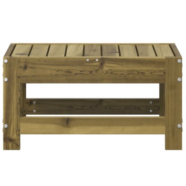 vidaXL Υποπόδιο Κήπου 62x30x32cm από Εμποτισμένο Ξύλο Πεύκου 1 τεμ. Γωνιακός
