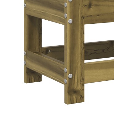 vidaXL Υποπόδιο Κήπου 62x30x32cm από Εμποτισμένο Ξύλο Πεύκου 1 τεμ. Γωνιακός
