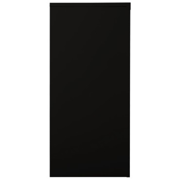 vidaXL Ντουλάπι με Συρόμενη Πόρτα Μαύρο 90x40x90cm Ατσάλινο 1 τεμ.