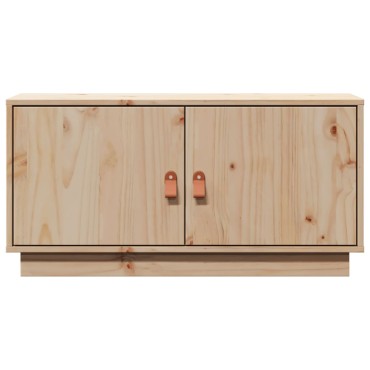 vidaXL Έπιπλο Τηλεόρασης 80x34x40cm από Μασίφ Ξύλο Πεύκου