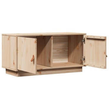 vidaXL Έπιπλο Τηλεόρασης 80x34x40cm από Μασίφ Ξύλο Πεύκου