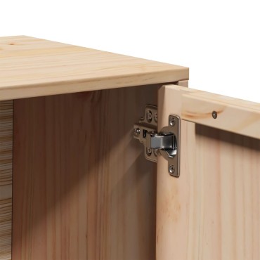 vidaXL Έπιπλο Τηλεόρασης 80x34x40cm από Μασίφ Ξύλο Πεύκου