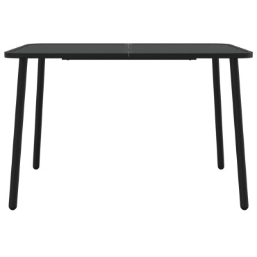 vidaXL Τραπέζι Κήπου Ανθρακί 110x80x71cm Ατσάλινο 1 τεμ.