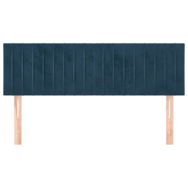 vidaXL Κεφαλάρια Κρεβατιού 2 τεμ. Σκ. Μπλε 72x5x78/88cm Βελούδινα