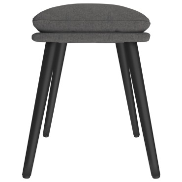 vidaXL Υποπόδιο Σκούρο Γκρι 45x29,5x35cm Υφασμάτινο 1 τεμ.