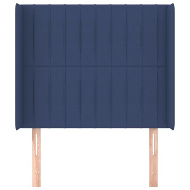 vidaXL Κεφαλάρι με Πτερύγια Μπλε 83x16x118/128cm Υφασμάτινο 1 τεμ.