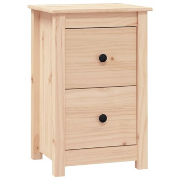vidaXL Κομοδίνο 40x35x61,5cm από Μασίφ Ξύλο Πεύκου 1 τεμ.