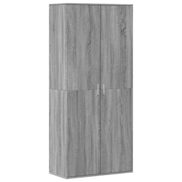 vidaXL Παπουτσοθήκη Γκρι Sonoma 80x39x178cm από Επεξεργασμένο Ξύλο