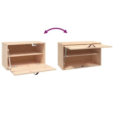 vidaXL Ντουλάπι Τοίχου 60x30x35cm από Μασίφ Ξύλο Πεύκου 1 τεμ.