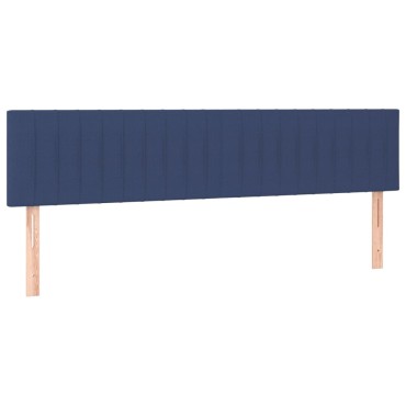 vidaXL Κεφαλάρια Κρεβατιού 2 τεμ. Μπλε 80x5x78/88cm Υφασμάτινο