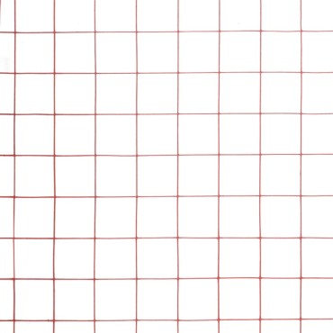 vidaXL Συρματόπλεγμα Τετράγωνο Κόκκινο 25x1,5 μ. Ατσάλι Επικάλυψη PVC 25x1,5 μ. (ΜxΥ)</li><li>Διαστάσεις ματιού: 19x19 χιλ. (ΜxΠ)</li><li>Διάμετρος κουλούρας: 24cm