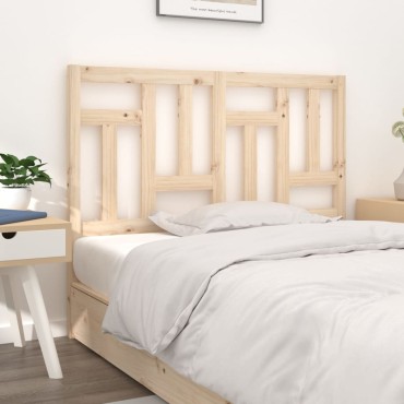 vidaXL Κεφαλάρι Κρεβατιού 145,5x4x100cm από Μασίφ Ξύλο Πεύκου 1 τεμ.