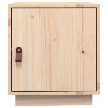 vidaXL Κομοδίνο 40x34x45cm από Μασίφ Ξύλο Πεύκου 1 τεμ.