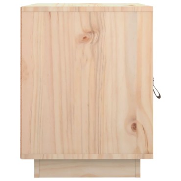 vidaXL Κομοδίνο 40x34x45cm από Μασίφ Ξύλο Πεύκου 1 τεμ.