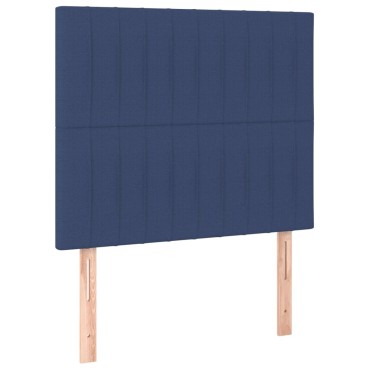 vidaXL Κεφαλάρια Κρεβατιού 2 τεμ. Μπλε 80x5x78/88cm Υφασμάτινο