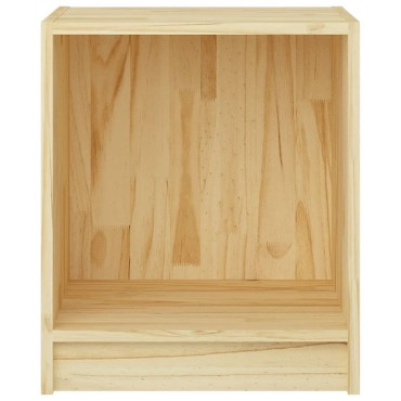 vidaXL Κομοδίνο 35,5x33,5x41,5cm από Μασίφ Ξύλο Πεύκου 1 τεμ.