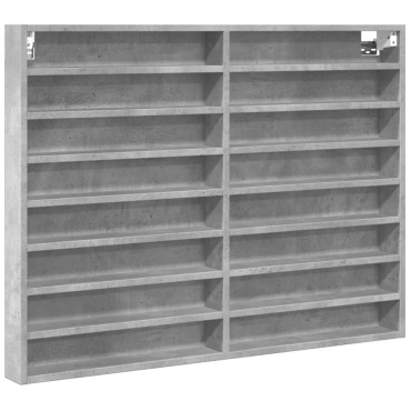 vidaXL Βιτρίνα Γκρι Σκυροδέματος 100x8,5x75cm από Επεξεργασμένο Ξύλο