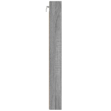 vidaXL Βιτρίνα Γκρι Sonoma 100x8,5x75cm από Επεξεργασμένο Ξύλο