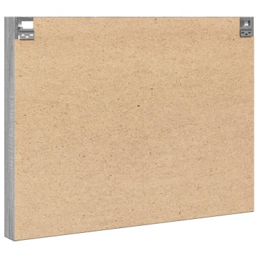 vidaXL Βιτρίνα Γκρι Sonoma 100x8,5x75cm από Επεξεργασμένο Ξύλο
