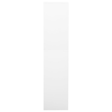 vidaXL Ντουλάπα Γραφείου Λευκή 90x40x180cm Ατσάλινη 1 τεμ.