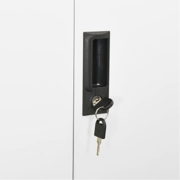 vidaXL Ντουλάπα Γραφείου Λευκή 90x40x180cm Ατσάλινη 1 τεμ.